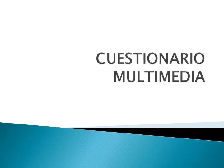 cuestionario multimedia