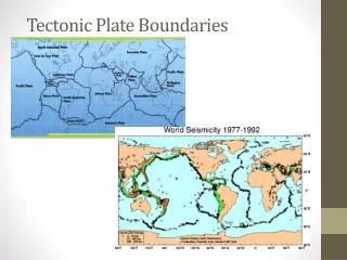 Tectonic Plate Boundaries