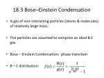 18.3 Bose–Einstein Condensation - slide 1