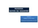 PROGRAMA GESTIÓN DEL DESEMPEÑO - slide 1