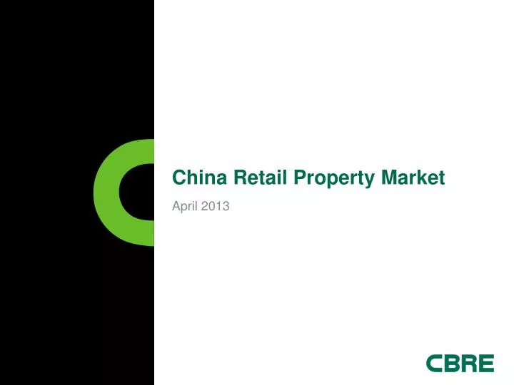 china retail property market