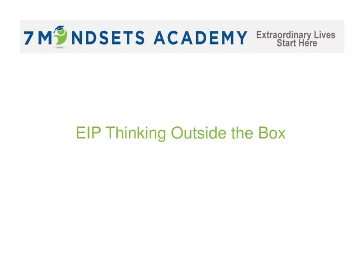 eip thinking outside the box