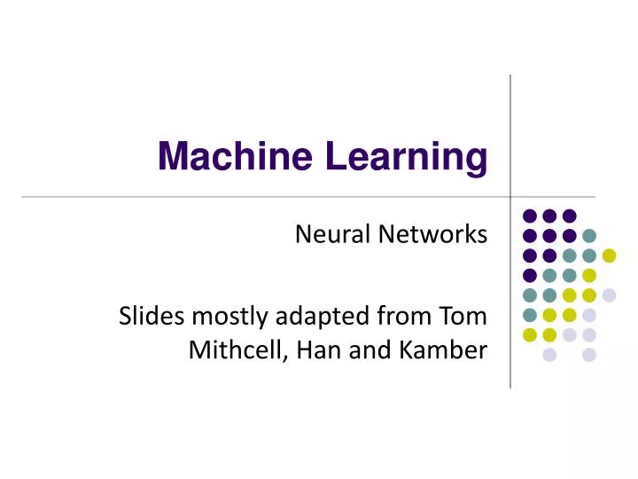 PPT - Machine Learning PowerPoint Presentation, free download - ID:2920656