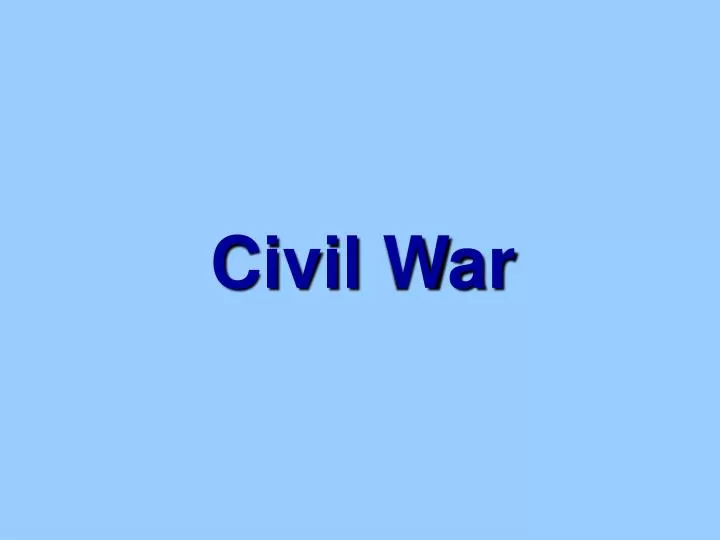 civil war