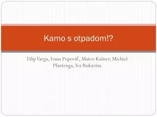 kamo s otpadom