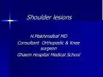 Shoulder lesions - slide 1