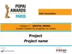 Project Project name - slide 1
