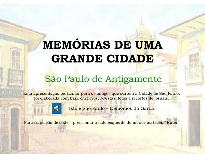 mem rias de uma grande cidade