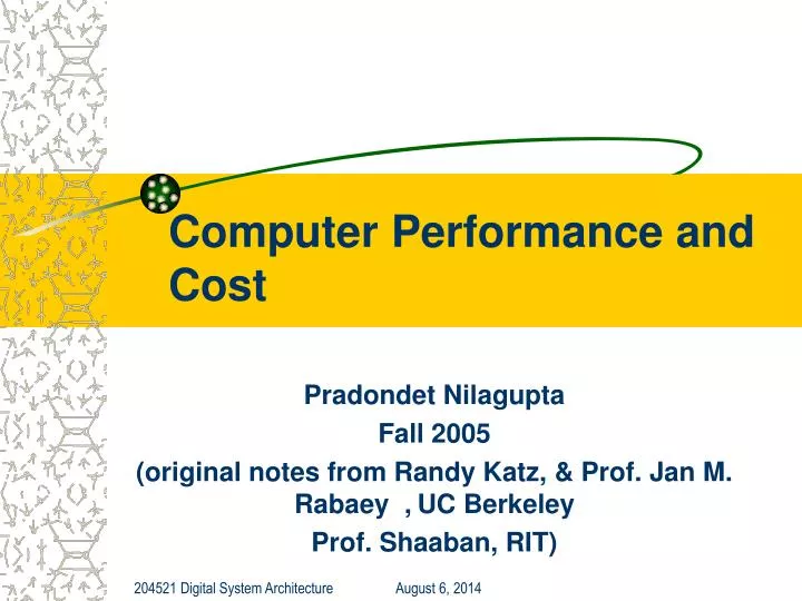 computer performance and cost
