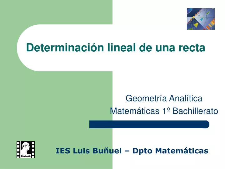 determinaci n lineal de una recta