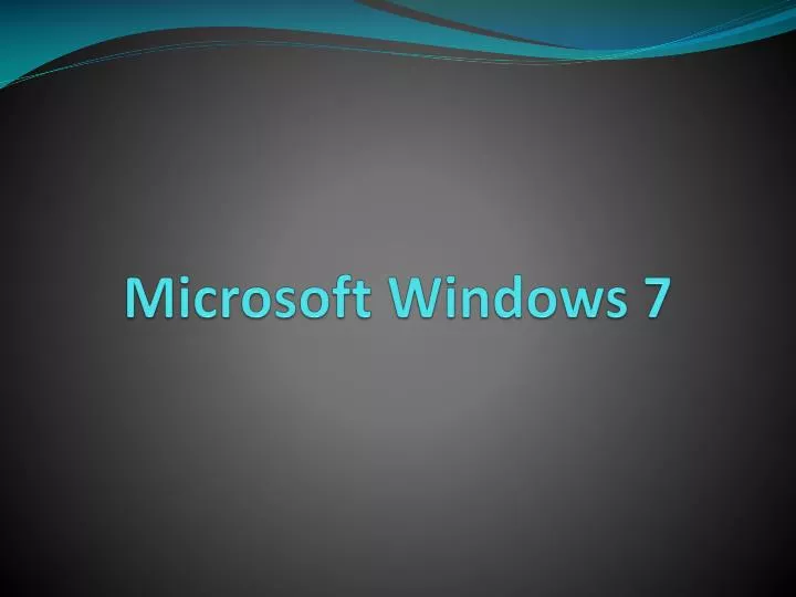 microsoft windows 7