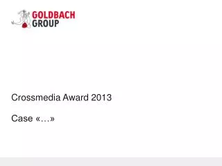 crossmedia award 2013 case