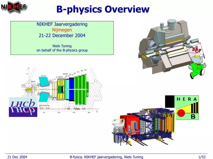 b physics overview