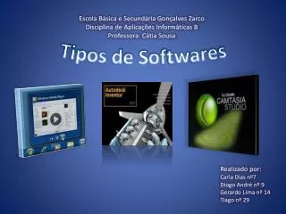 tipos de softwares
