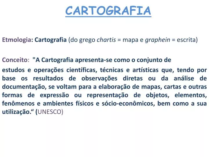 O mundo da Geologia: Elaboração de Cartas Topográficas