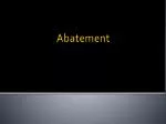 Abatement - slide 1