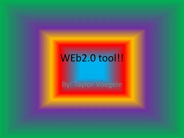 web2 0 tool