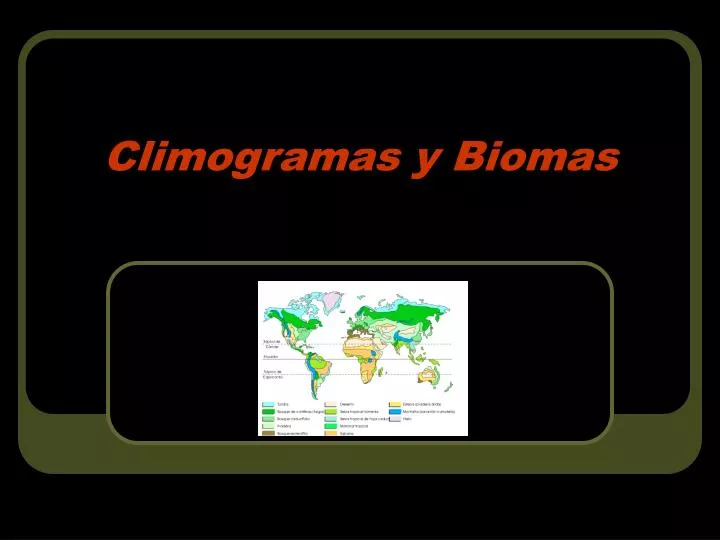 climogramas y biomas