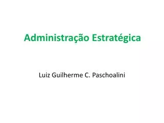 administra o estrat gica