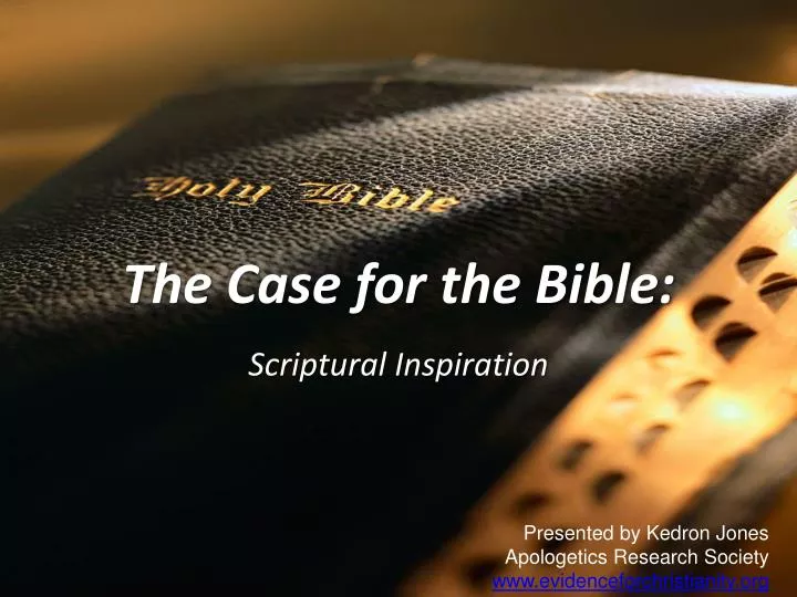 the case for the bible