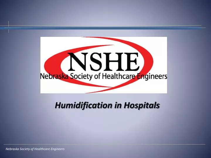 humidification in hospitals