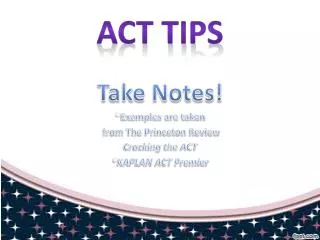 ACT Tips