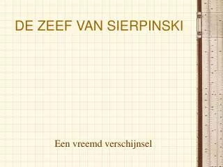 de zeef van sierpinski