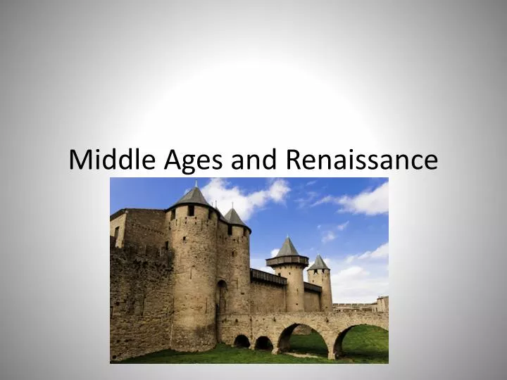 middle ages and renaissance