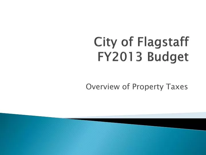 city of flagstaff fy2013 budget