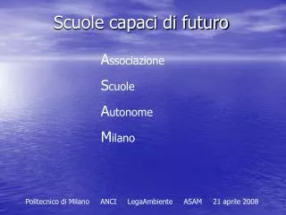 scuole capaci di futuro