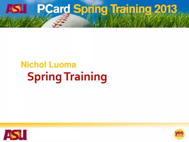 spring training