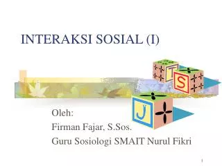 interaksi sosial i