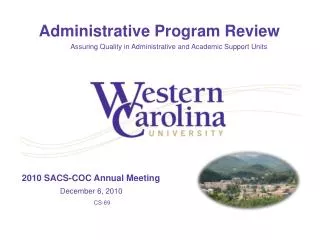 2010 SACS-COC Annual Meeting