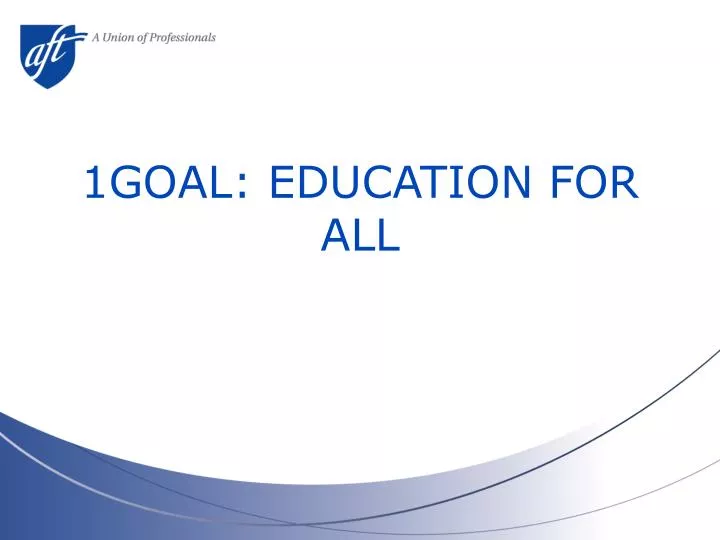 1goal education for all