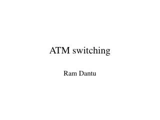 ATM switching