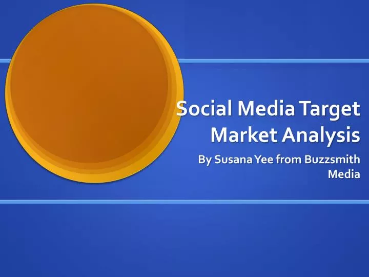 social media target market analysis