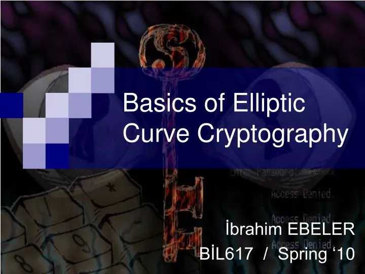 basic s of elliptic curve cryptography