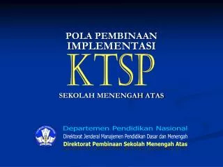 pola pembinaan i mplementasi sekolah menengah atas