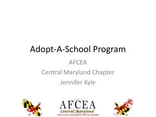 Adopt-A-School Program