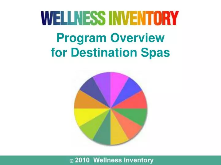 program overview for destination spas
