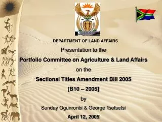 DEPARTMENT OF LAND AFFAIRS