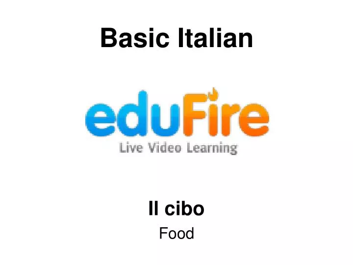 basic italian