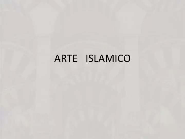 arte islamico