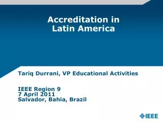 Accreditation in Latin America