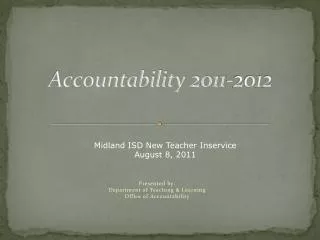 Accountability 2011-2012