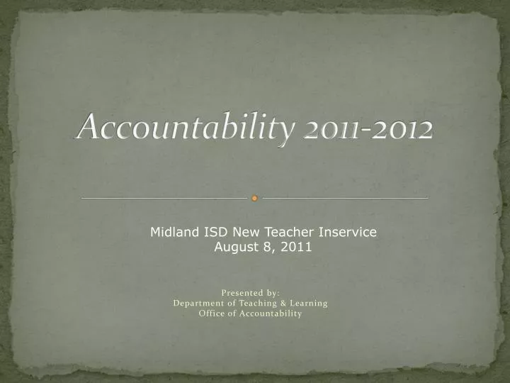 accountability 2011 2012