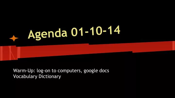 agenda 01 10 14