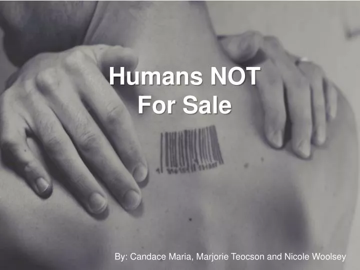 humans not for sale