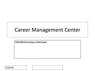 Career Management Center