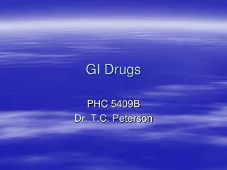GI Drugs